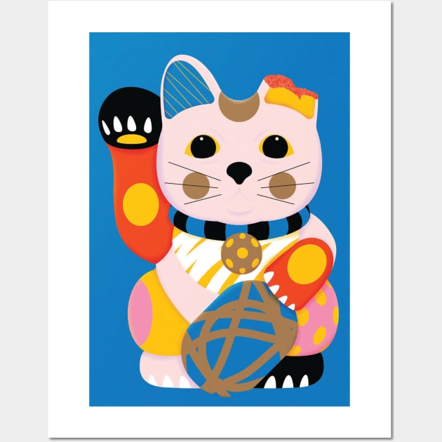 Keko: The Cat Illustration Wall Art by Honeynandal